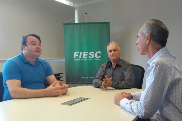 Aldinei Potelecki visita Federação das Indústrias do Estado de Santa Catarina