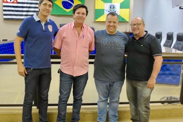 Alexandre Dauage recebe a visita do deputado Wellington Moura em Ourinhos (SP)