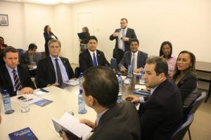 Bancada do PRB do Rio recepciona ministro Marcos Pereira