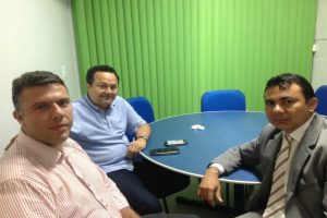 Dr. Frank com o deputado Silas Câmara, candidato a prefeito de Manaus e João Carlos, presidente do PRB Amazonas