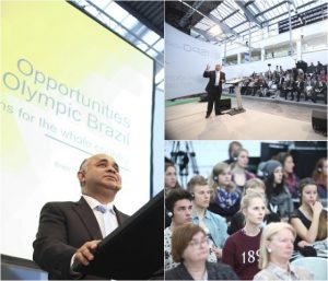 Em palestra na Alemanha, George Hilton fala sobre as Olimpíadas: "É o momento de se investir no Brasil"