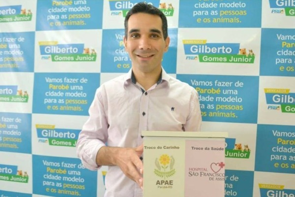 Projeto de Gilberto Gomes Júnior vai ajudar APAE e hospital de Parobé (RS)