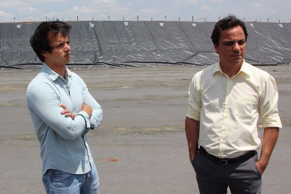 Gaulter Amado visita obras de aterro sanitário em Americana (SP)