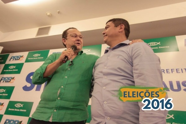 Pré-candidato a prefeito de Manaus, Silas Câmara anuncia Coronel Amadeu como vice